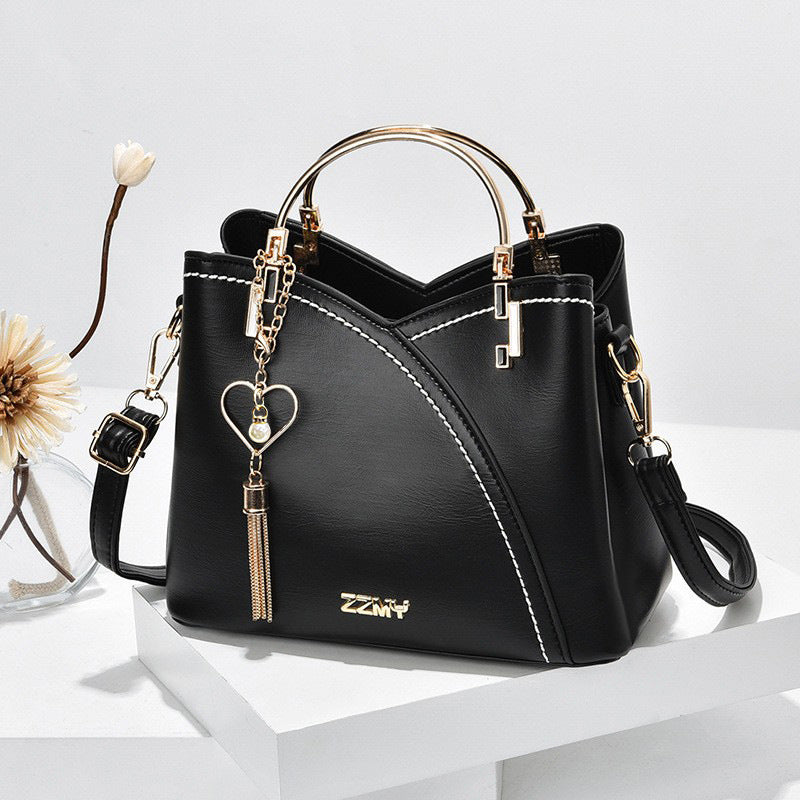 Color Block Bucket Crossbody Bag