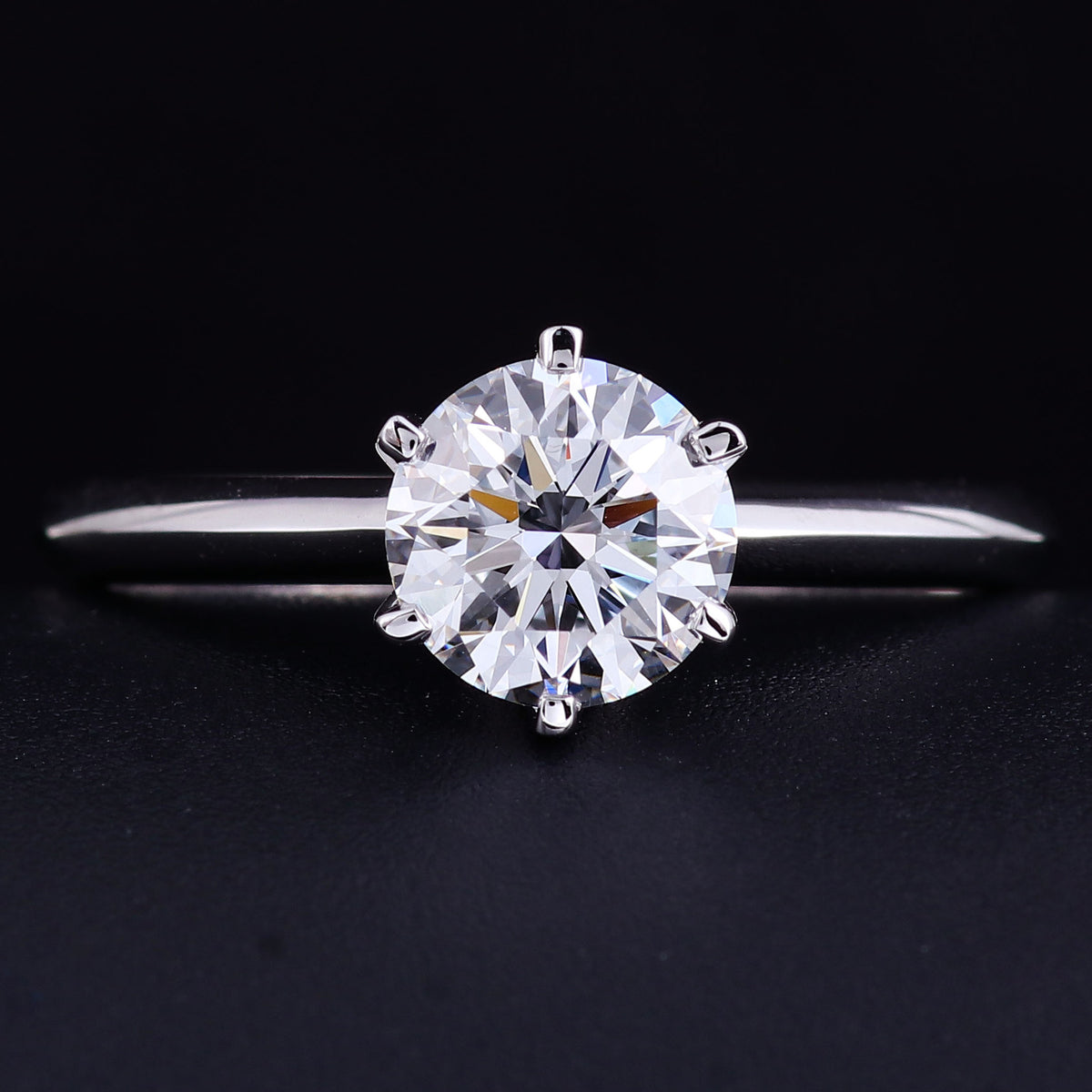 Cultured Diamond Ring, Elegant Diamond Engagement Ring, Non-Tarnishing 18K Gold Lab-Grown Diamond Ring