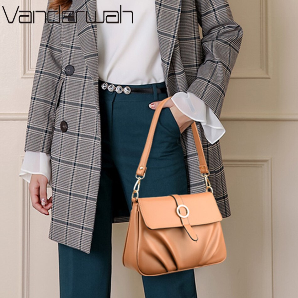 Ruched Leather Crossbody