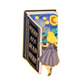 Character cartoon letter brooch badge pin alloy chest badge