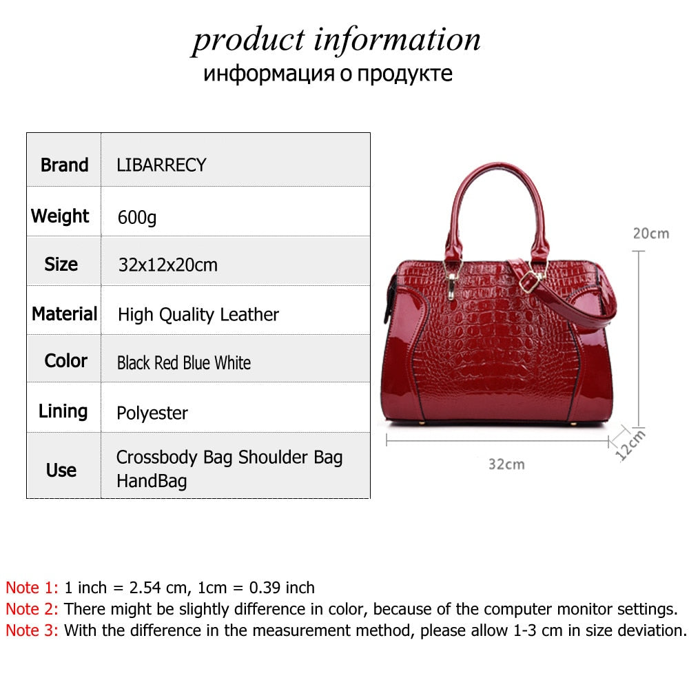 Croc-Embossed Shoulder Bag