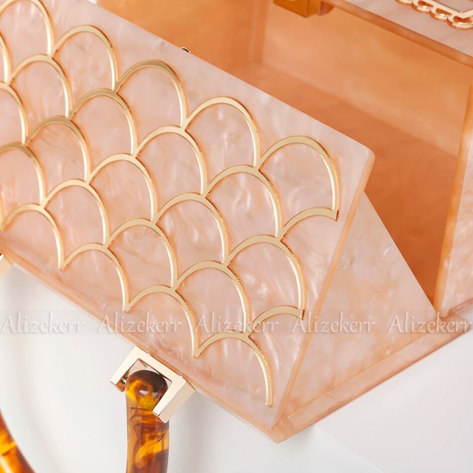 Acrylic House-Shaped Evening Clutch