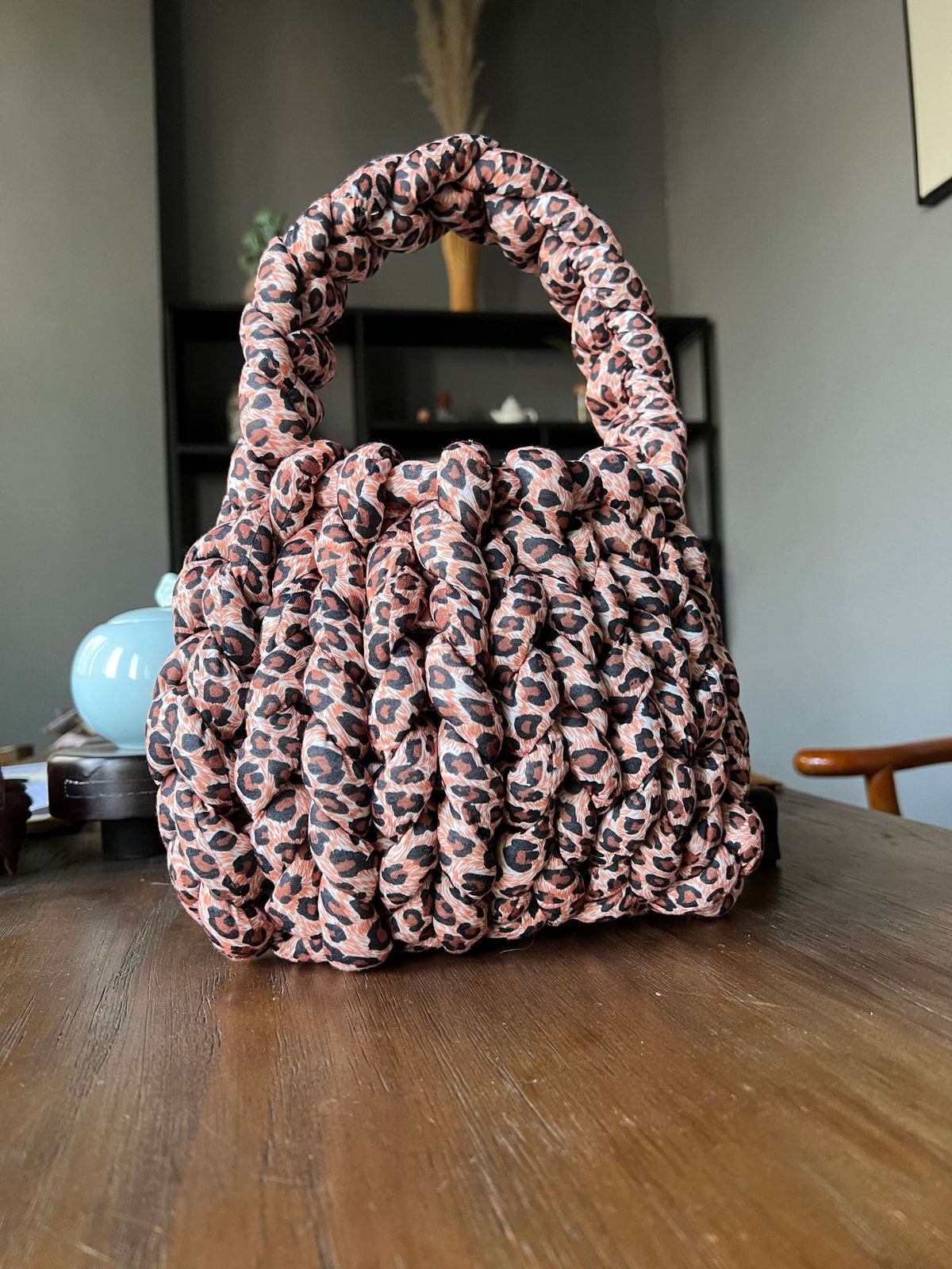 Crystal Velvet Woven Mailman Bag