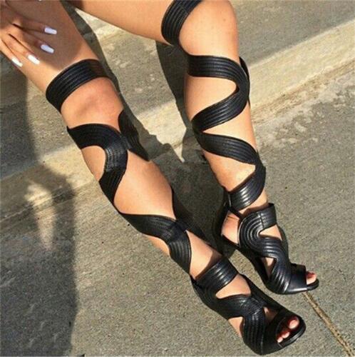 Sexy Open Toe Gladiator Sandal Boots