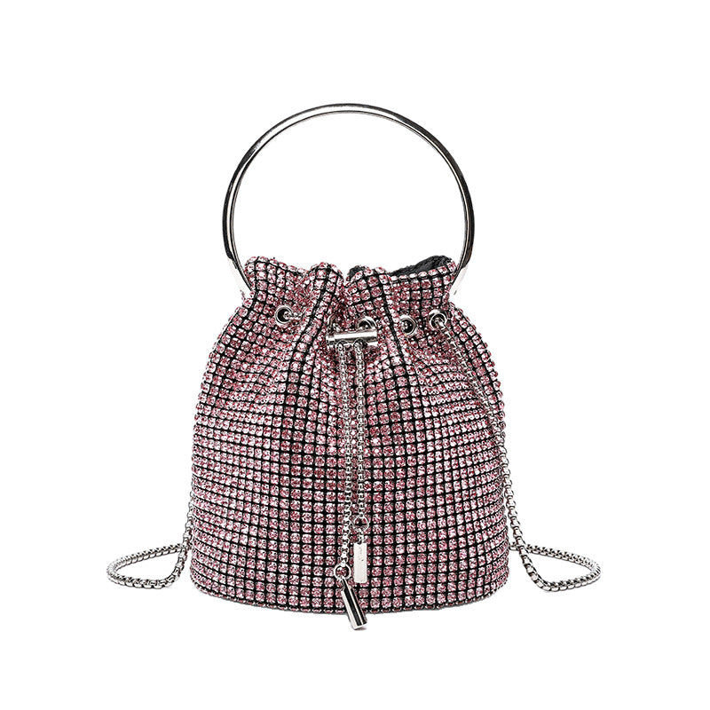 Diamond Rhinestone Bucket Bag