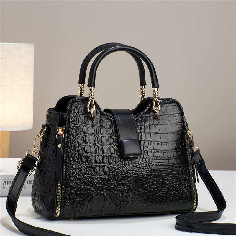 Croc Pattern Large Capacity Tote