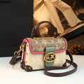Magenta Mini Square Crossbody Bag