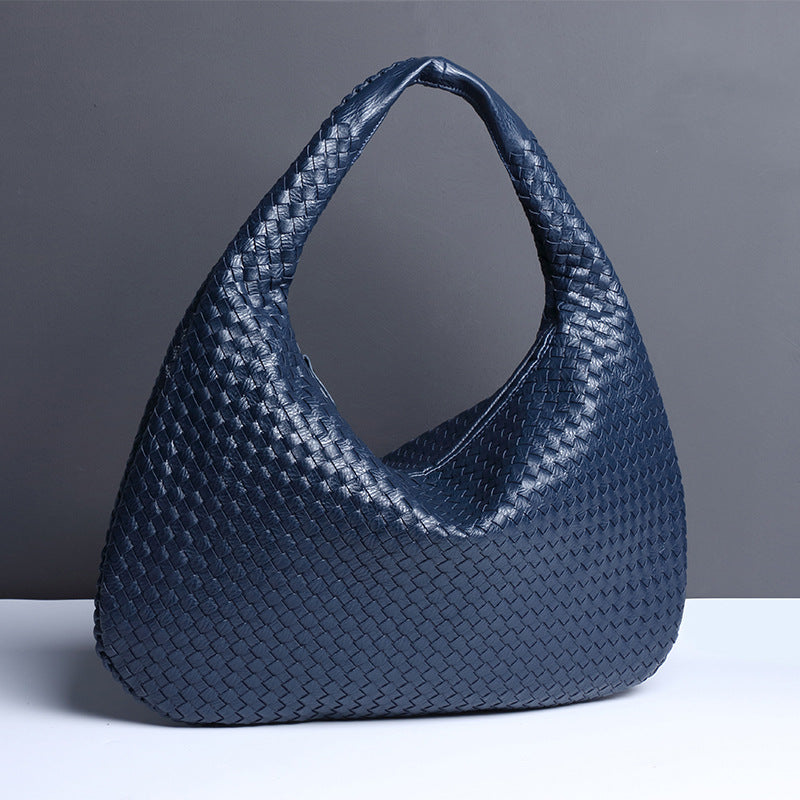 Crescent Woven Shoulder Bag
