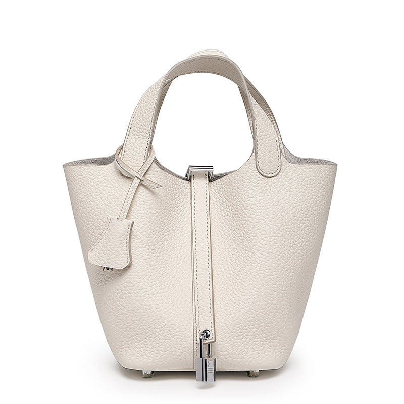 Genuine Leather Bucket Bag