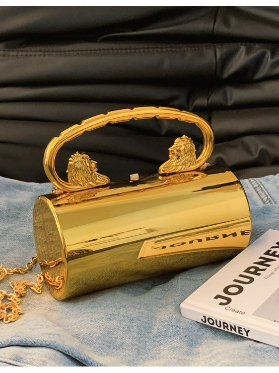 Solid Color Acrylic Chain Crossbody Bag