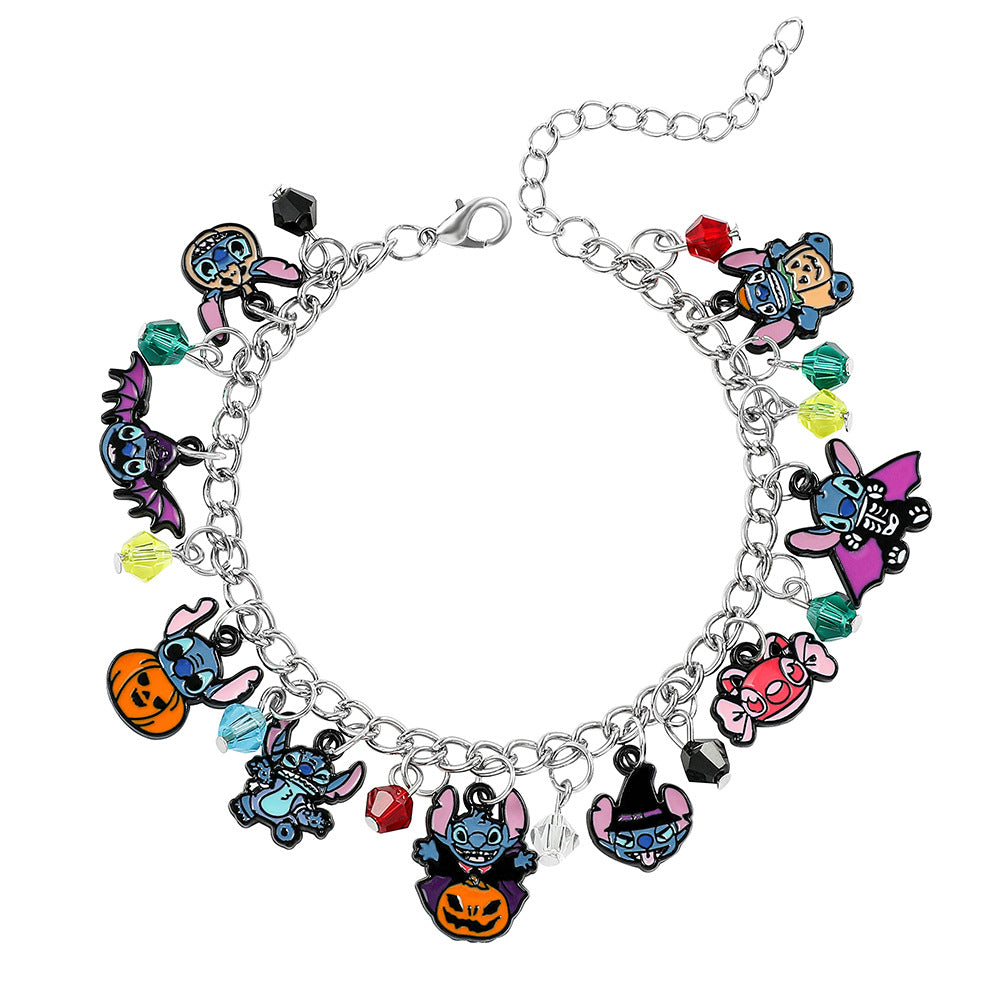 Cartoon Anime Pirate Wang An Rabbit Doll Bracelet Stitch Groot Pendant Bracelet