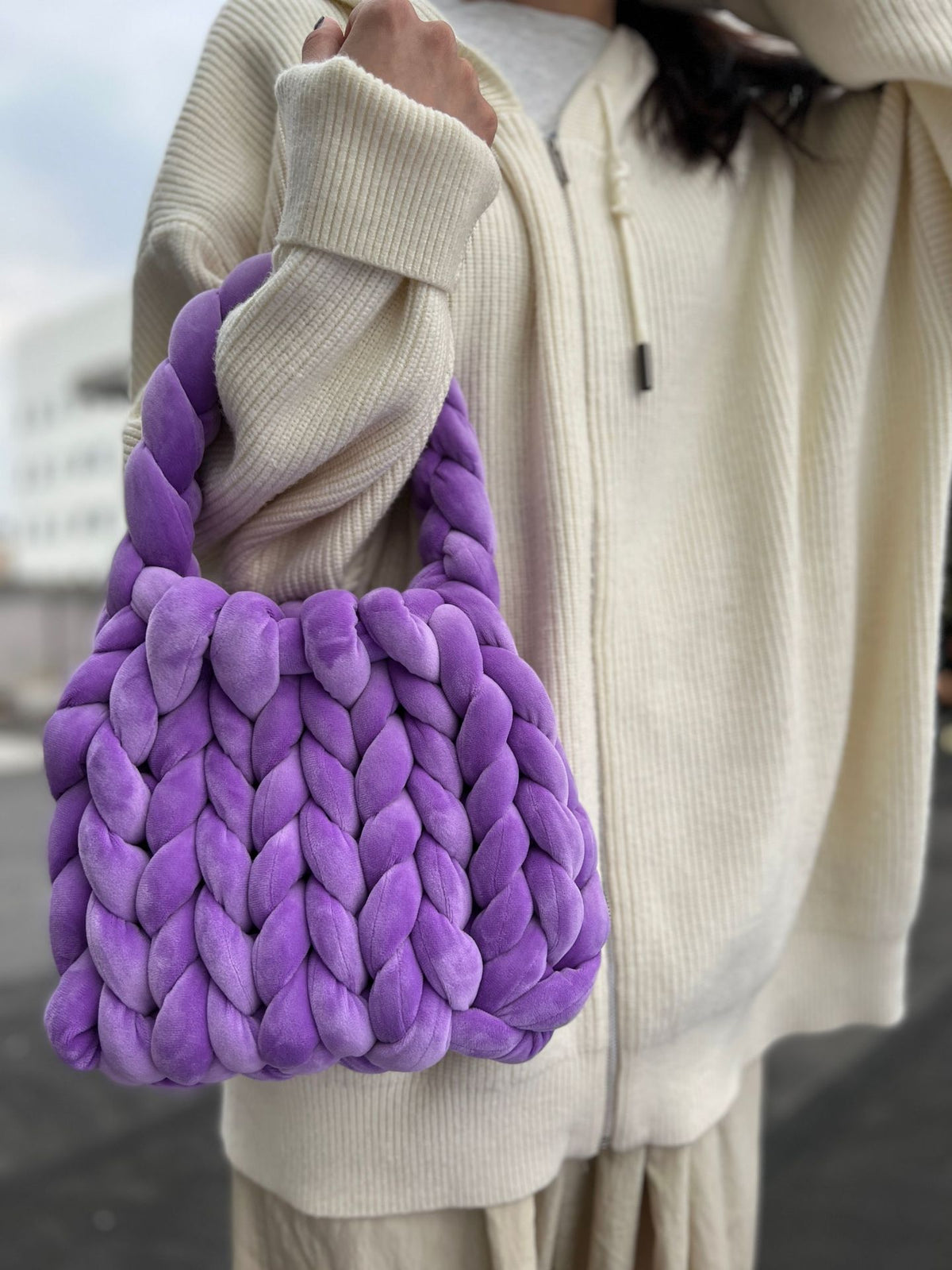 Crystal Velvet Woven Mailman Bag