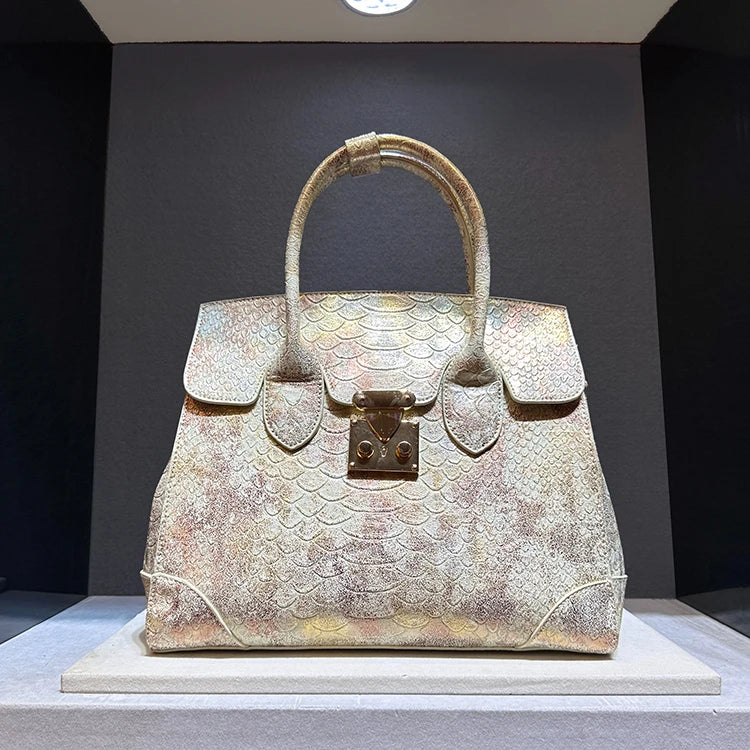 Snake Print Large Capacity Crossbody