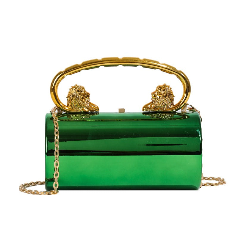 Solid Color Acrylic Chain Crossbody Bag