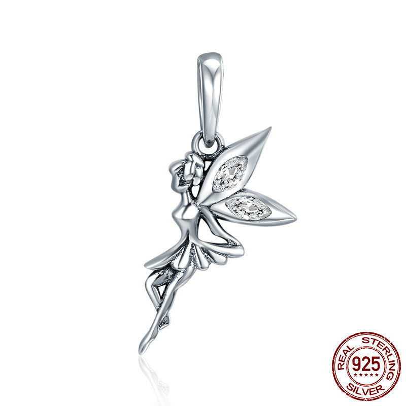 Sterling Silver Flower Charm Bracelet