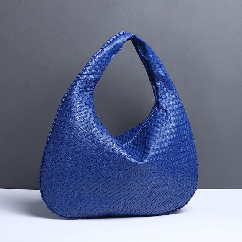 Crescent Woven Shoulder Bag