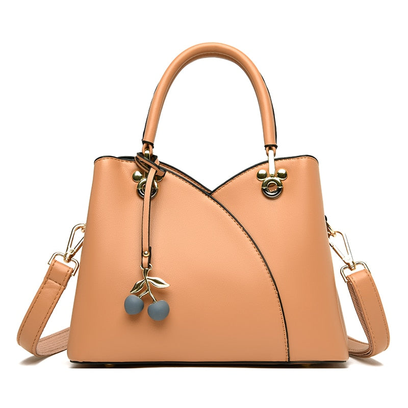Contrast Stitch Shoulder Bag