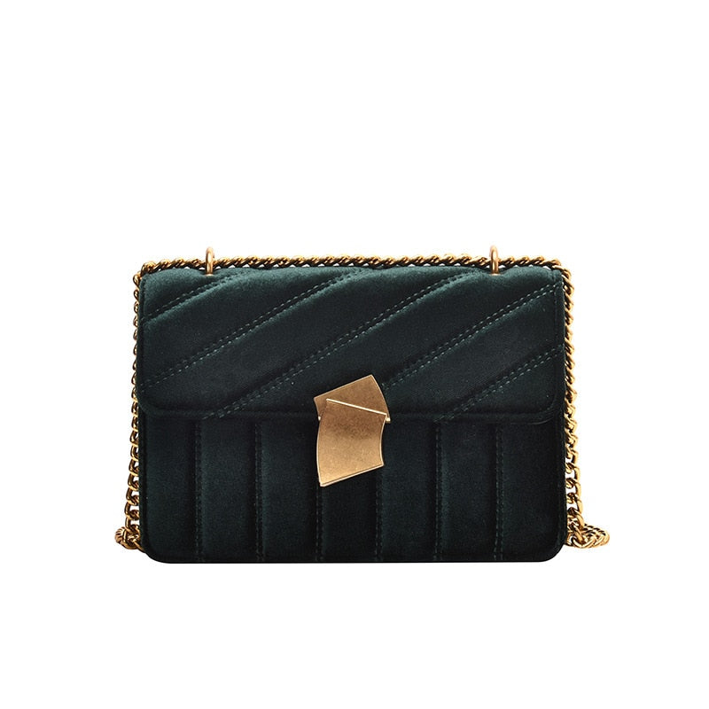 Vintage Velvet Chain Bag