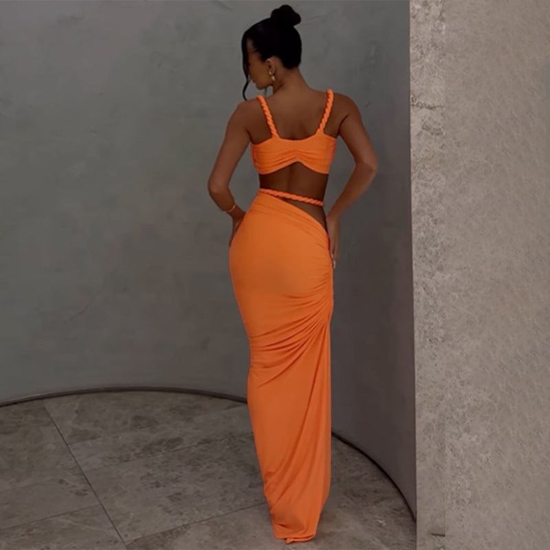 The Orange Sunset Dress