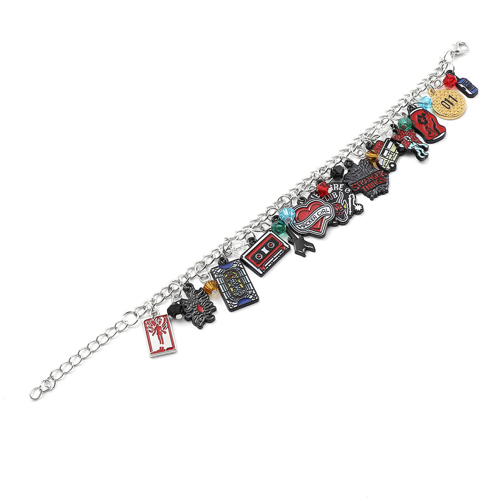 Cartoon Anime Pirate Wang An Rabbit Doll Bracelet Stitch Groot Pendant Bracelet