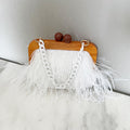Fluffy Acrylic Chain Underarm Shoulder Bag