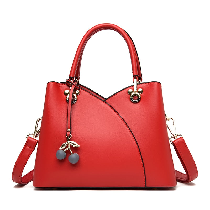 Contrast Stitch Shoulder Bag