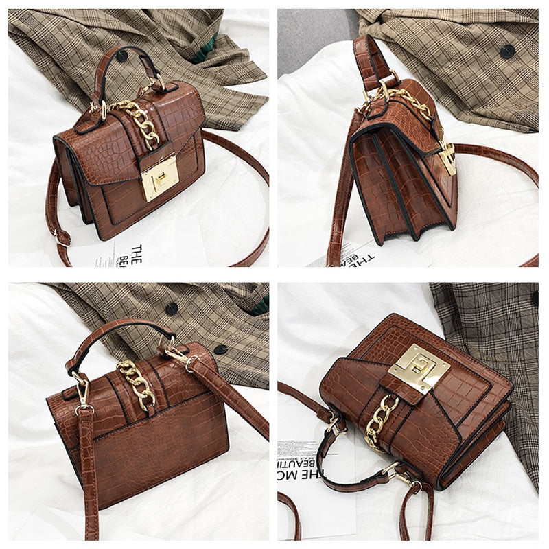 Alligator Chain Envelope Bag