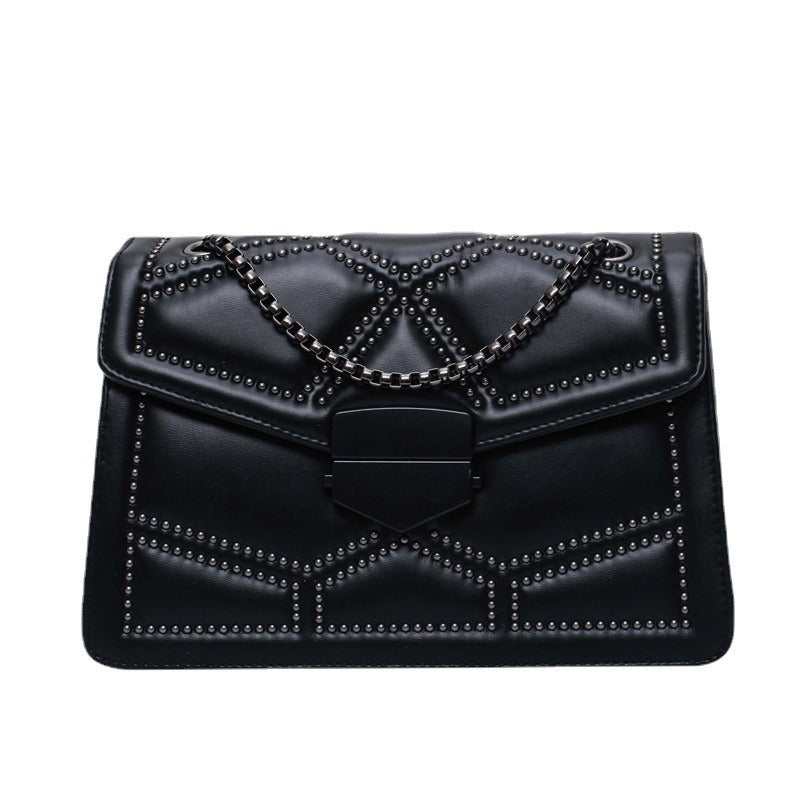 Rivet Chain Small Square Shoulder Bag