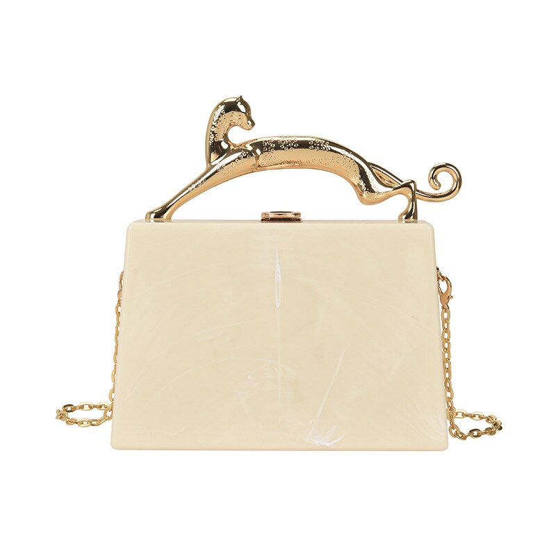 Colorblock Acrylic Box Bag