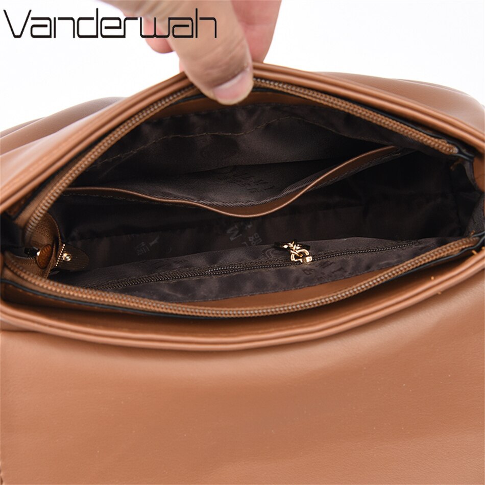 Ruched Leather Crossbody