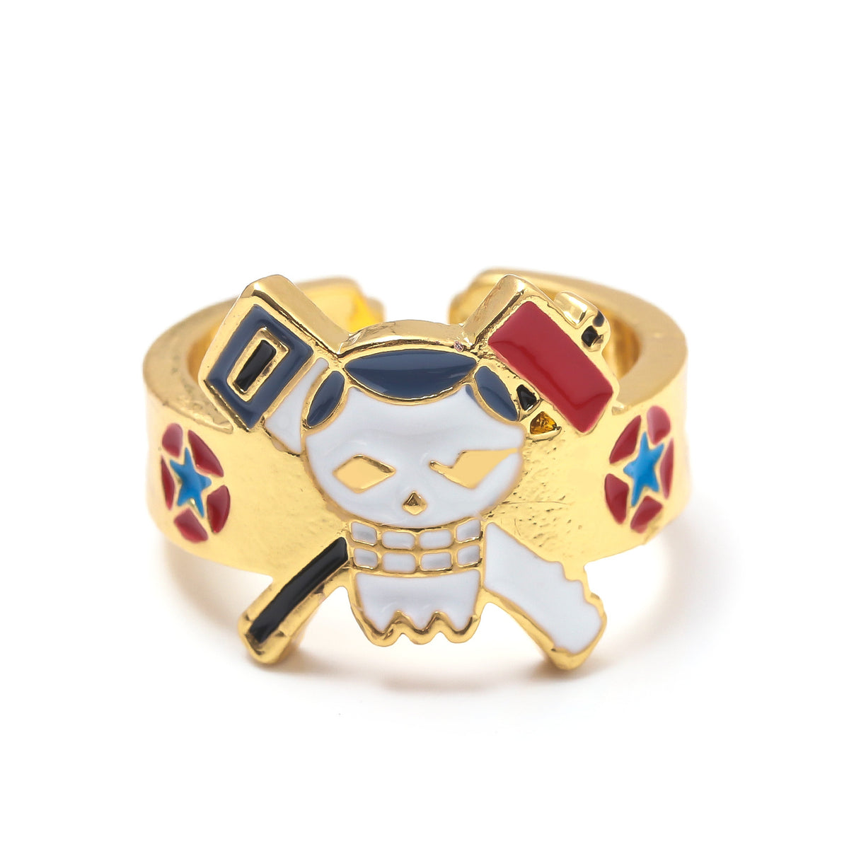 Anime Merchandise One Piece Straw Hat Pirates Ring - Luffy, Zoro, Sanji, Nami, Robin, Chopper Cosplay Finger Ring