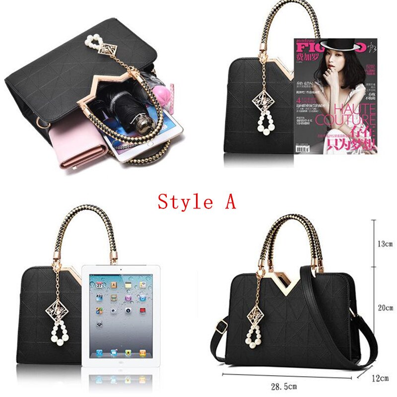 Embroidered Top-Handle Bag