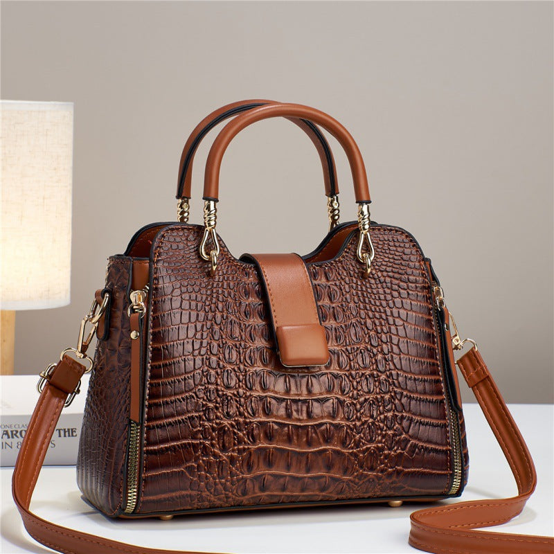 Croc Pattern Large Capacity Tote