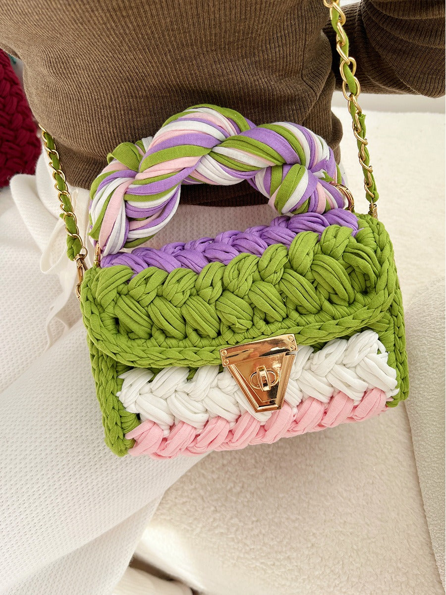 Crochet Tassel Shoulder Bag