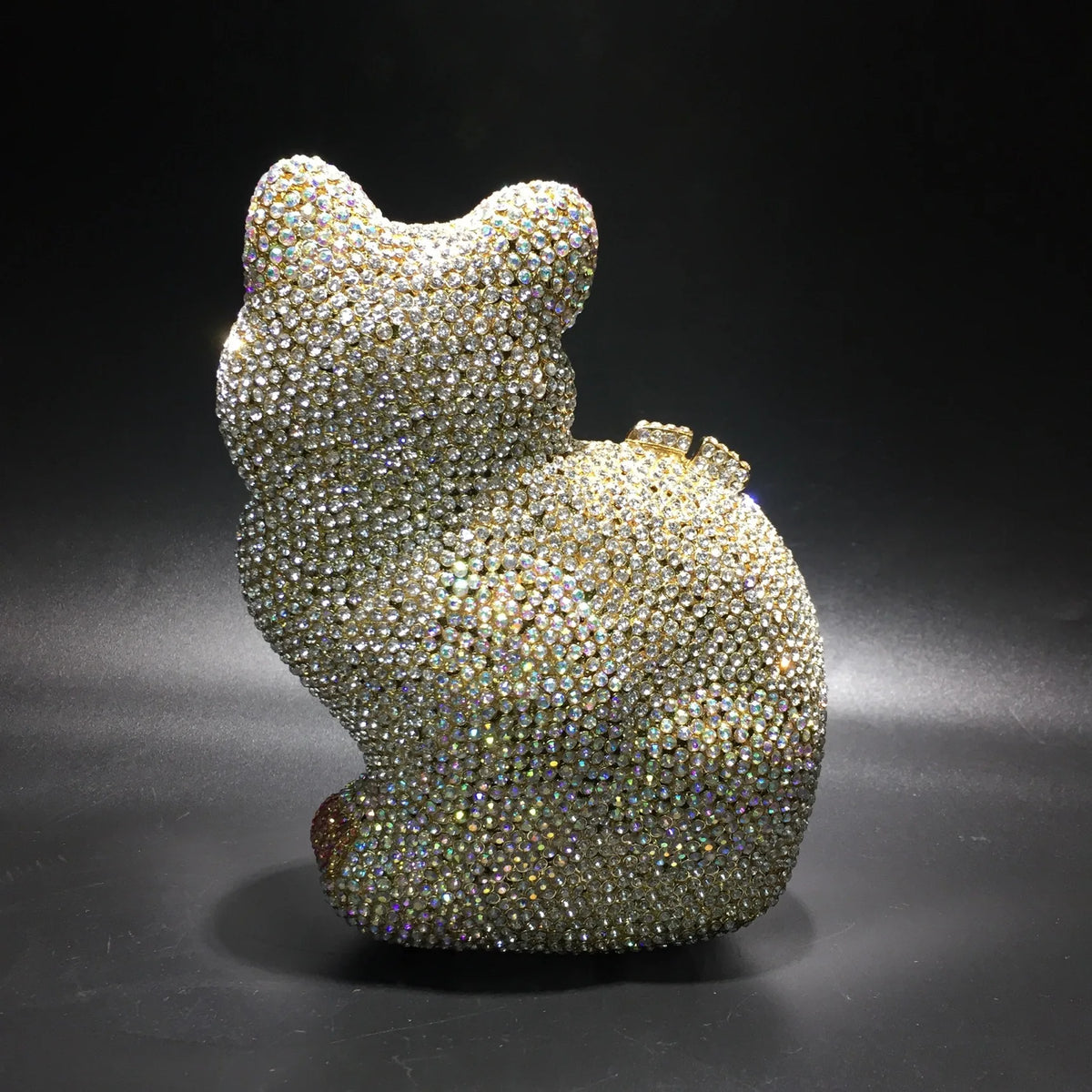 Crystal Cat Shape Rhinestone Clutch