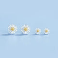 S925 Sterling Silver Daisy Stud Earrings