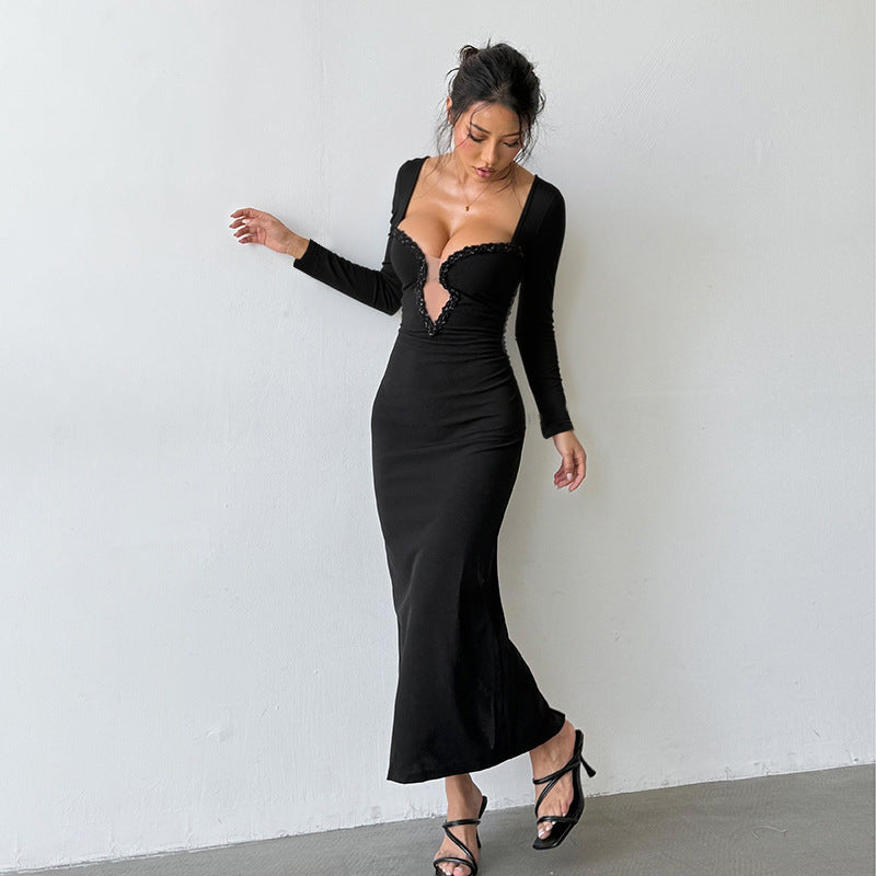 Lady In Black Dress