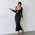 Lady In Black Dress