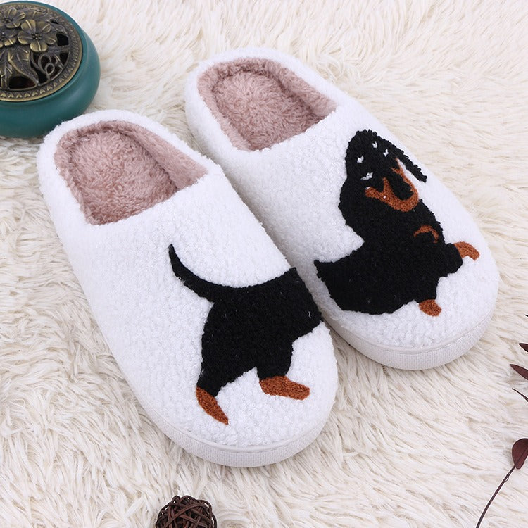 Cute Cartoon Plush Cotton Slippers