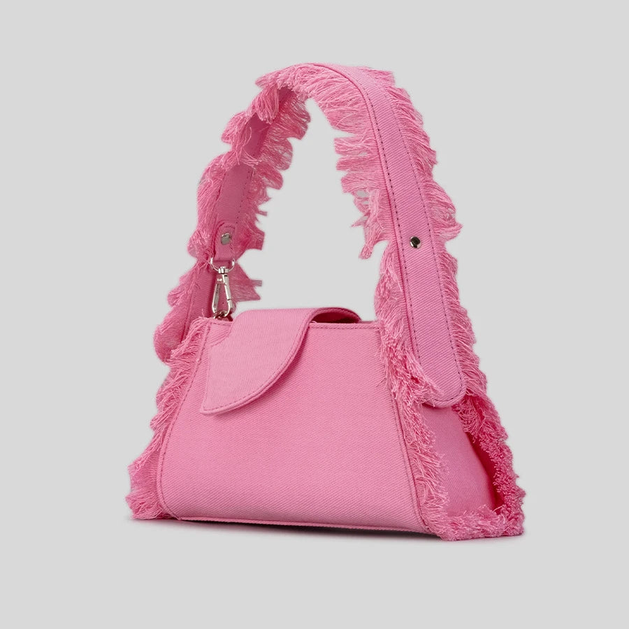 Denim Wide Strap Armpit Tote