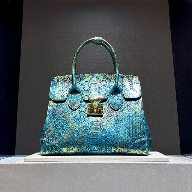 Snake Print Large Capacity Crossbody