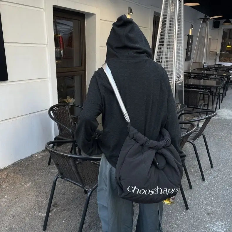 Down cotton jacket bag crossbody bag women's large capacity