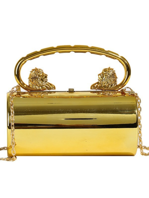 Solid Color Acrylic Chain Crossbody Bag
