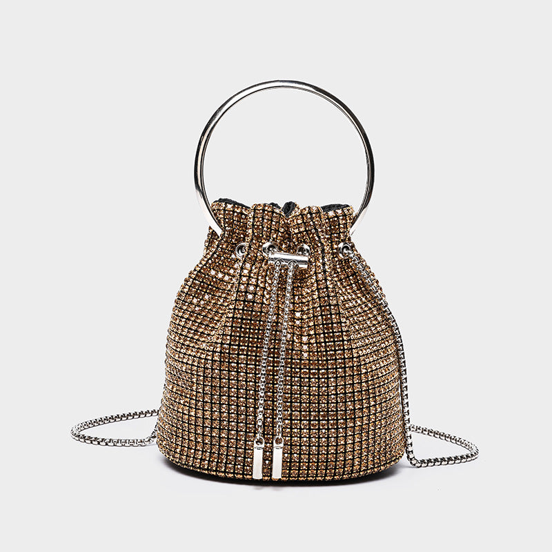 Diamond Rhinestone Bucket Bag