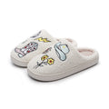 Western Denim Faux Fur Slippers