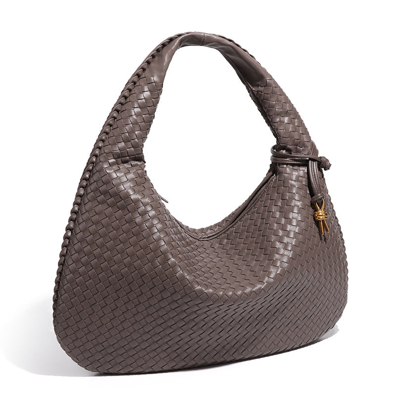 Crescent Woven Shoulder Bag