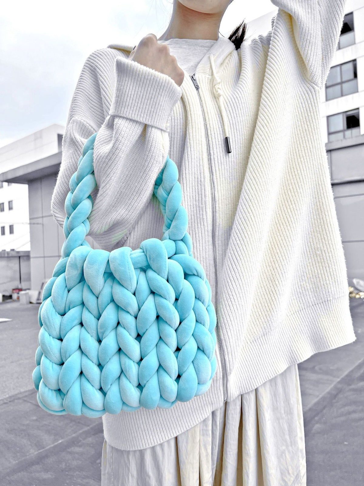 Crystal Velvet Woven Mailman Bag