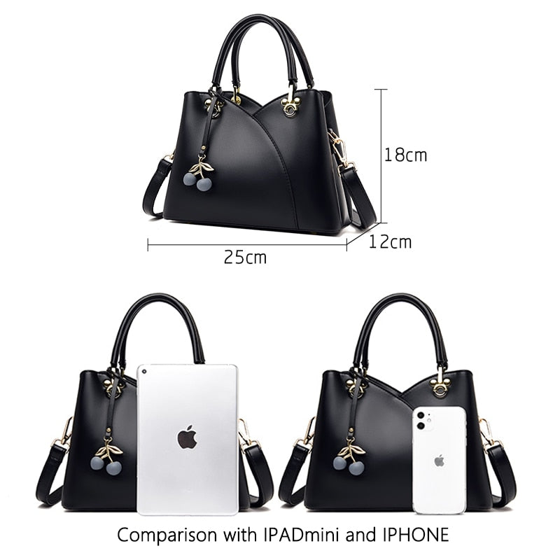 Contrast Stitch Shoulder Bag