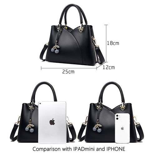 Contrast Stitch Shoulder Bag