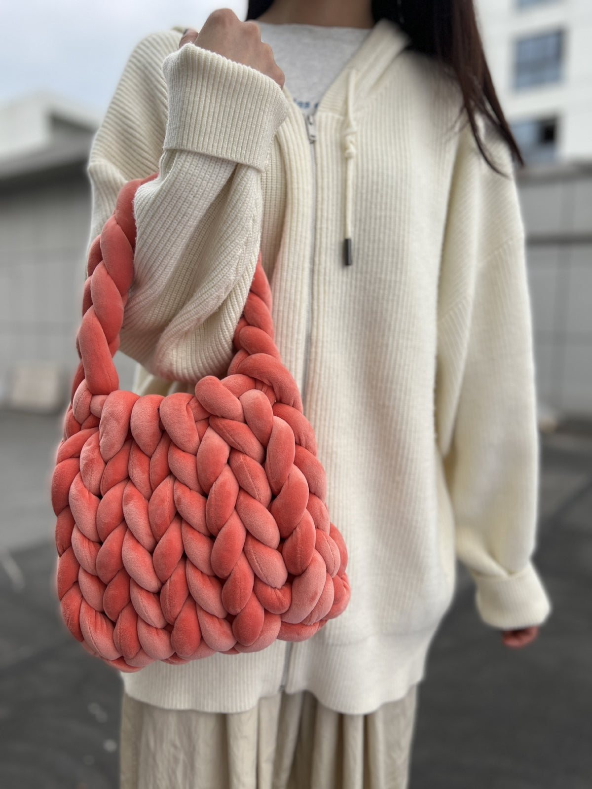 Crystal Velvet Woven Mailman Bag